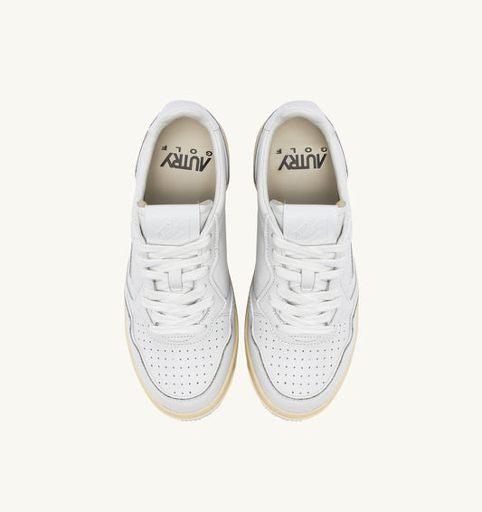 GOLF LOW IN PELLE COLORE BIANCO
