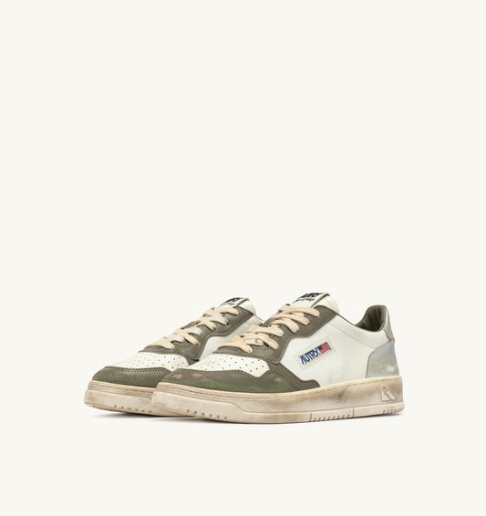 MEDALIST LOW SUPER VINTAGE WHISPER WHITE VERDE E SILVER