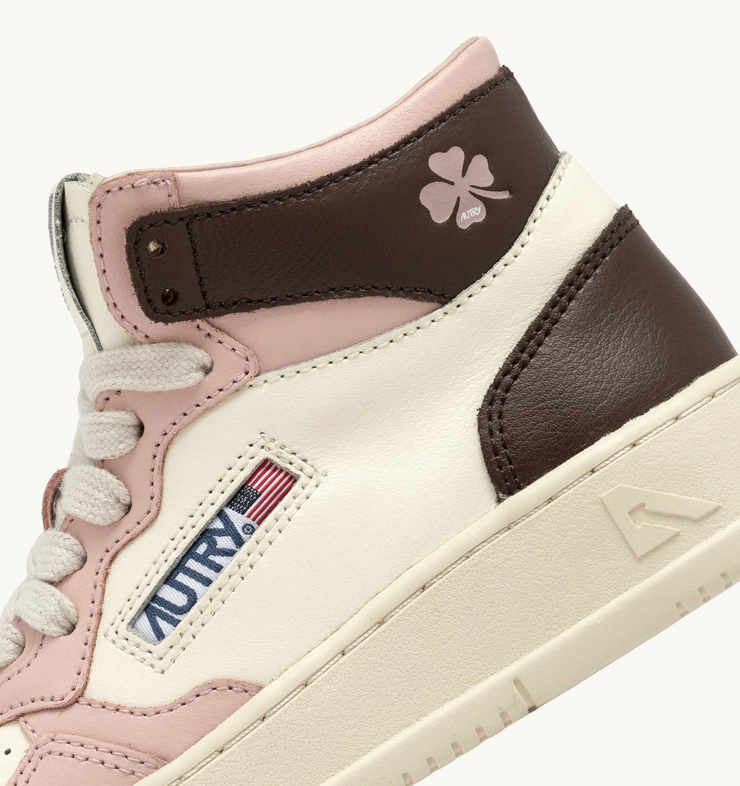 MEDALIST KIDS MID IN PELLE BIANCA MARRONE E ROSA CIPRIA