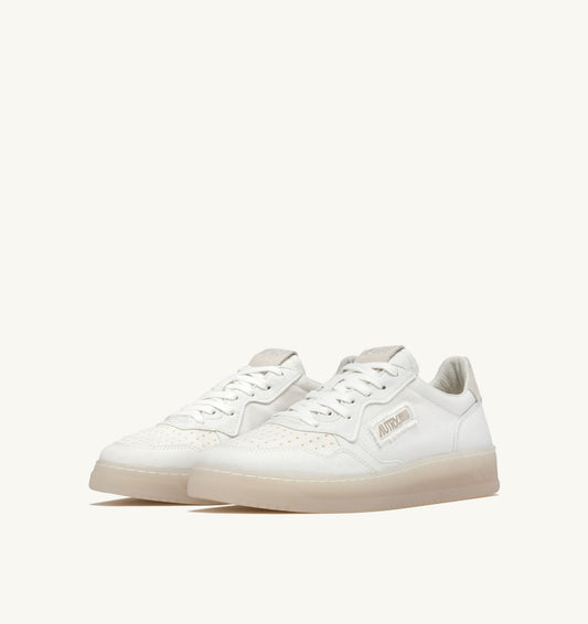 MEDALIST LOW IN TELA COLORE BIANCO