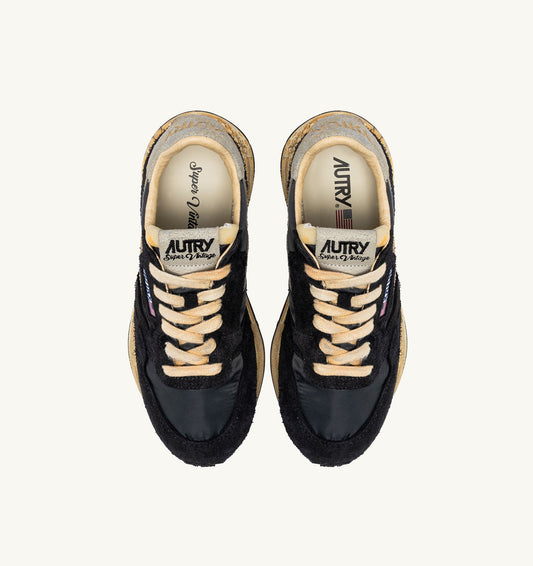 REELWIND SUPER VINTAGE IN NYLON E SUEDE NERO