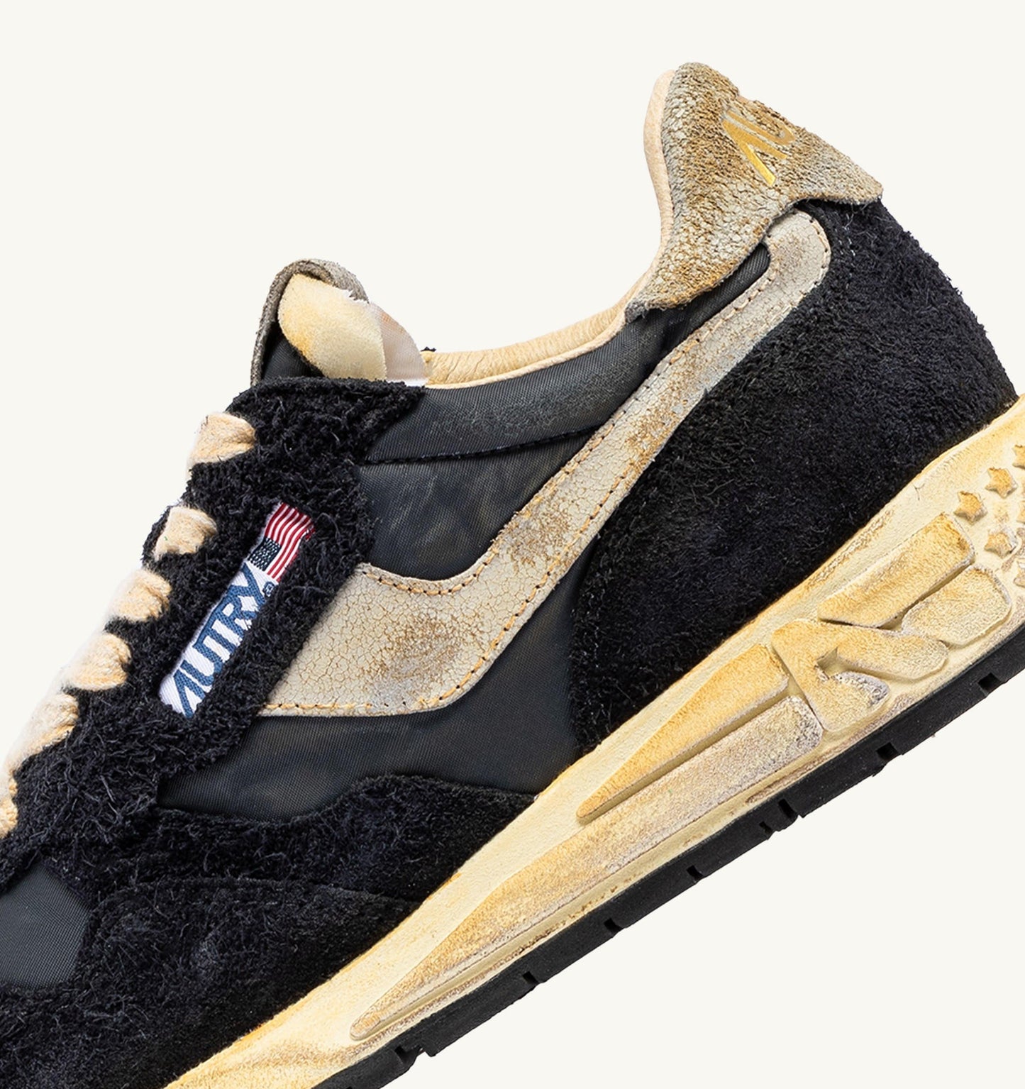 REELWIND SUPER VINTAGE IN NYLON E SUEDE NERO