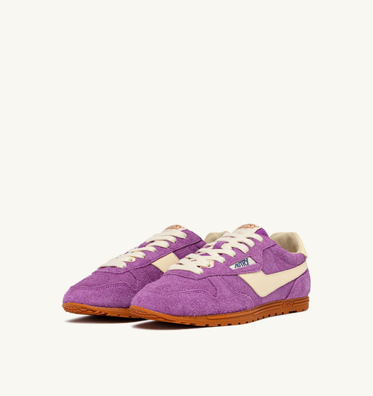 WINDSPIN IN SUEDE E PELLE VIOLA E RUTABAGA