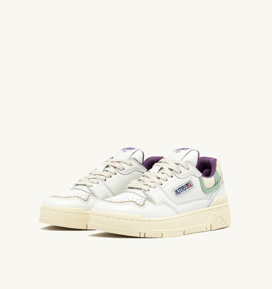 CLC LOW IN PELLE BIANCA E SUEDE CAMEO GREEN