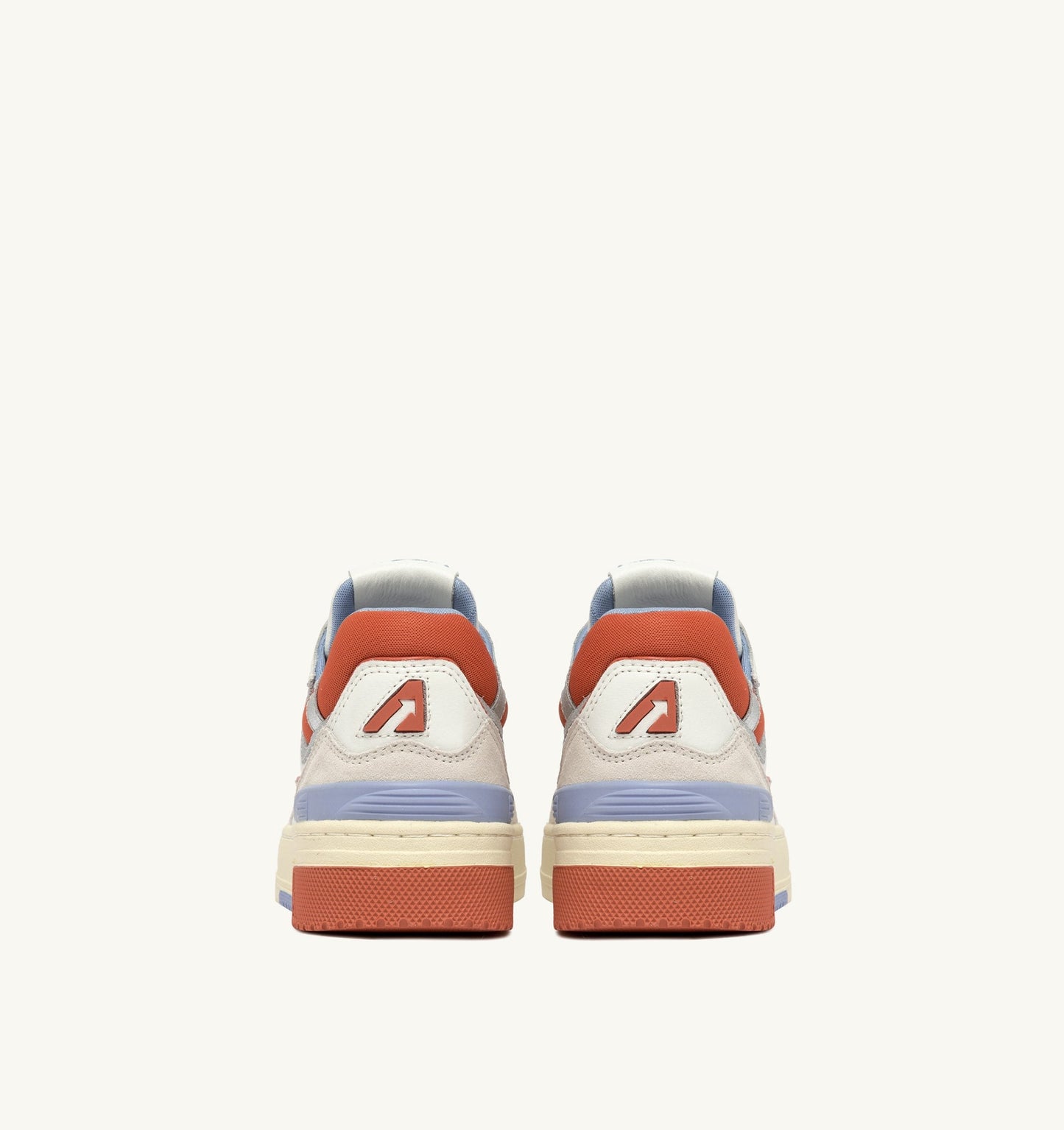 CLC LOW IN PELLE E SUEDE COLORE BIANCO E GINGER