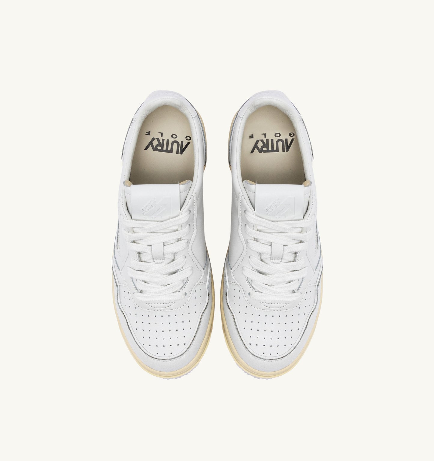 GOLF LOW IN PELLE COLORE BIANCO