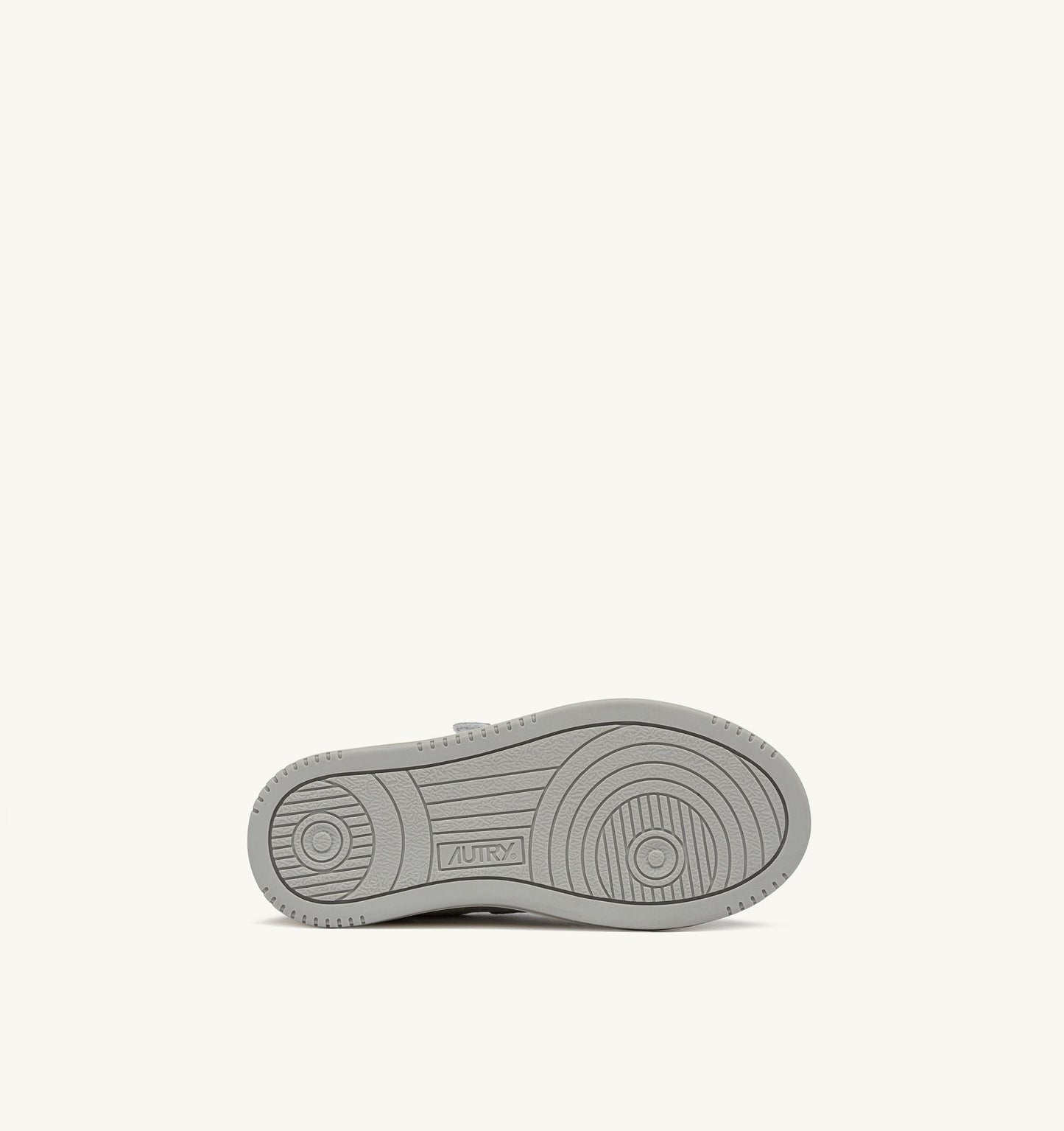 KIDSTRIPES LOW IN PELLE BIANCA E GRIGIO CHIARO