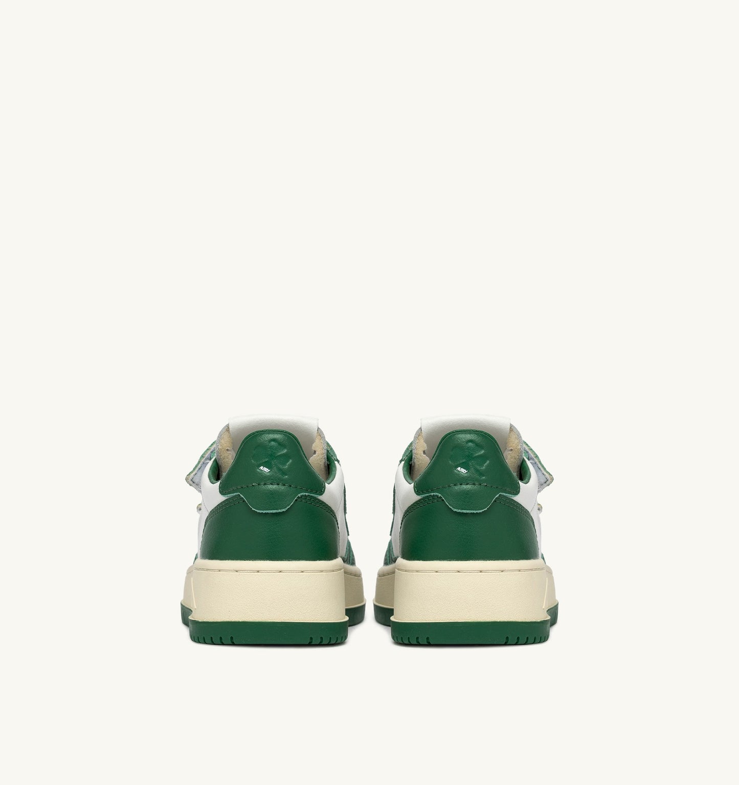KIDSTRIPES LOW IN PELLE BIANCA E VERDE