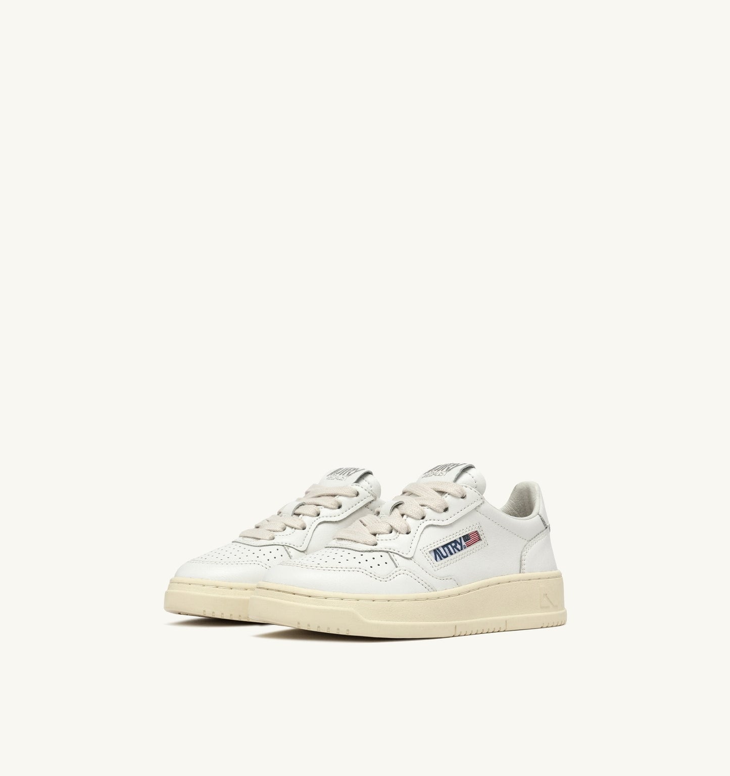 MEDALIST KIDS LOW IN PELLE BIANCA