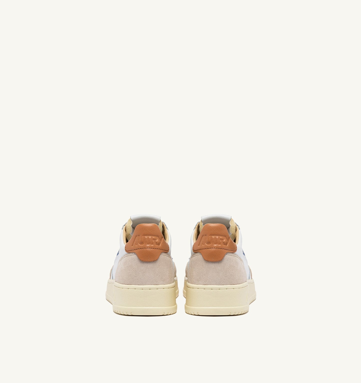 MEDALIST LOW IN PELLE E SUEDE BIANCO E SANDSTORM