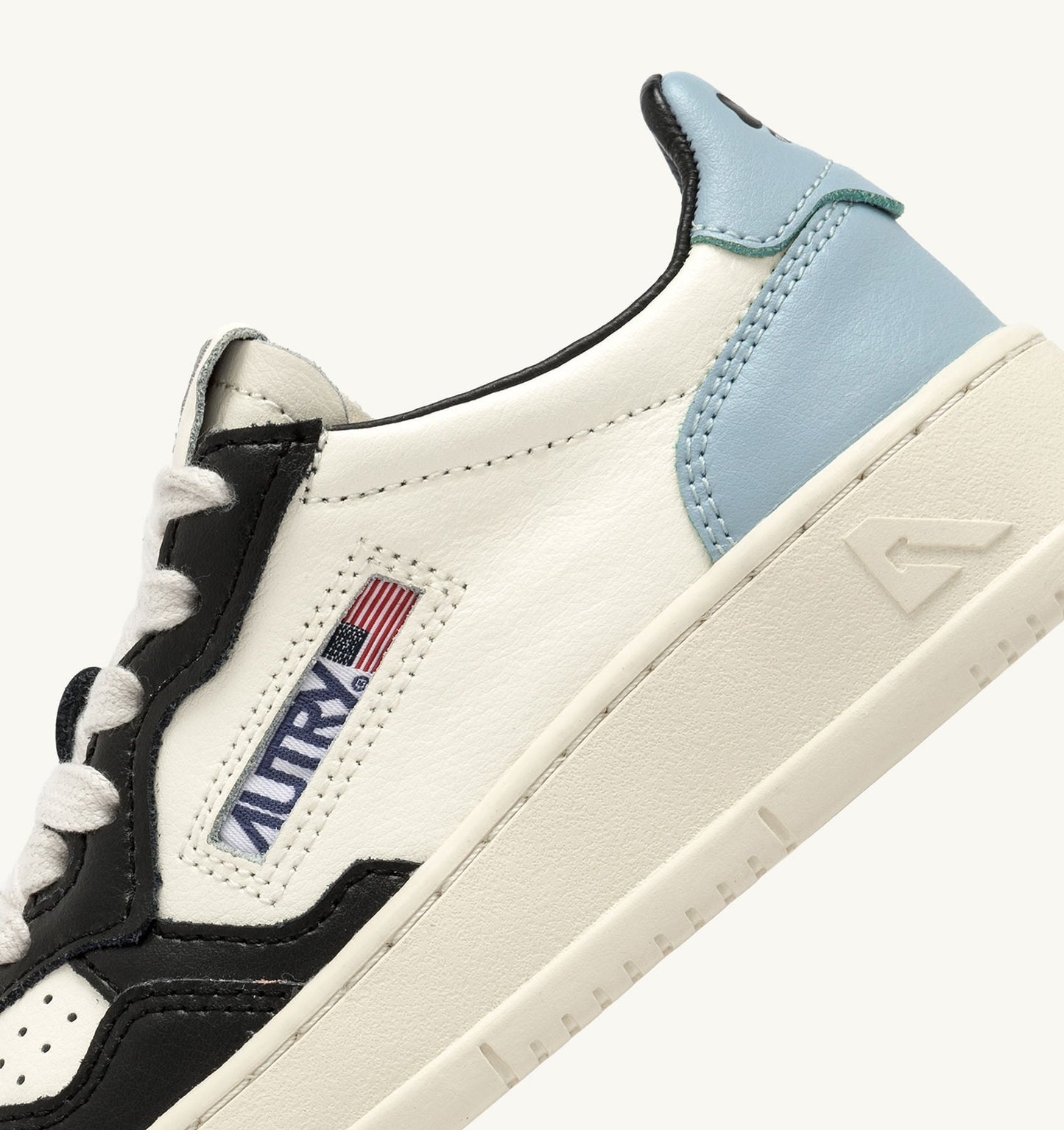 MEDALIST KIDS LOW IN PELLE BIANCA NERA E BLU