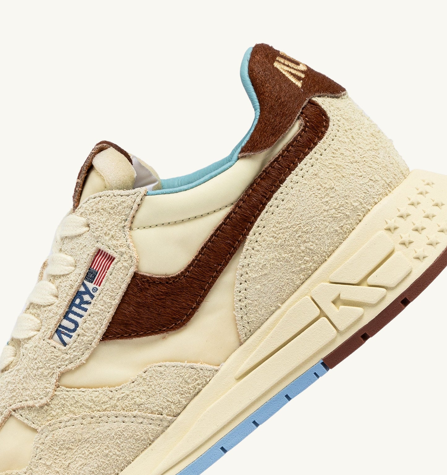 REELWIND LOW IN NYLON E SUEDE COLORE NUT E MARRONE