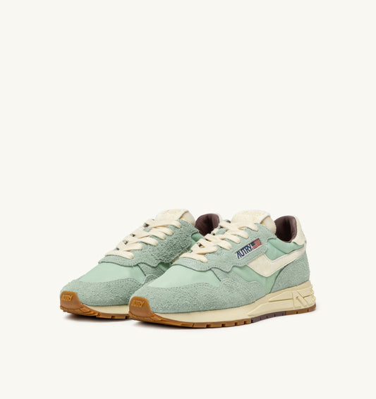 REELWIND LOW IN NYLON E SUEDE VERDE E NUT