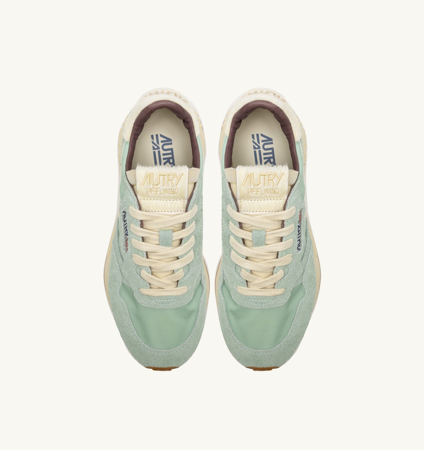 REELWIND LOW IN NYLON E SUEDE VERDE E NUT
