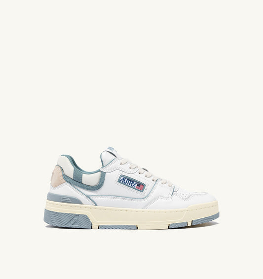 CLC LOW IN PELLE BIANCA E SUEDE SILVER BLUE