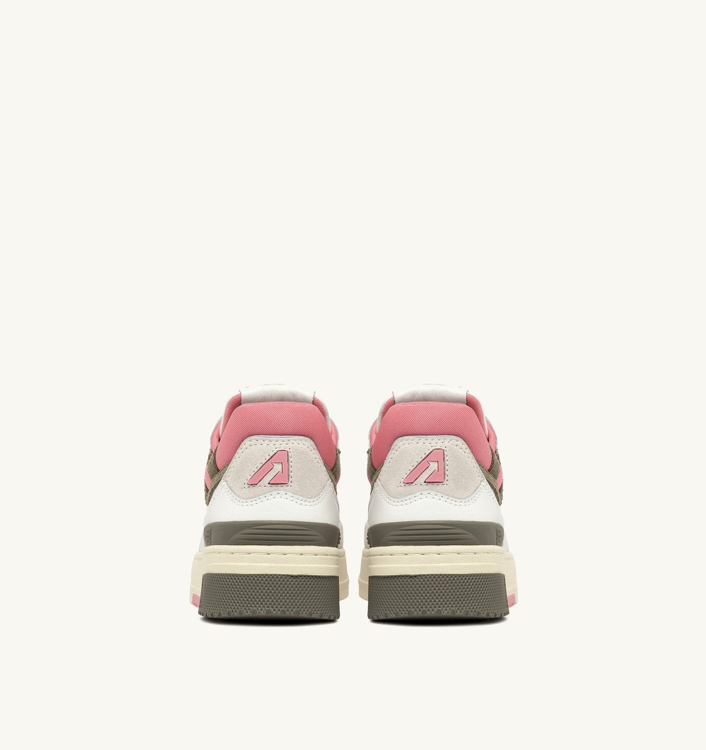 CLC LOW IN PELLE E SUEDE COLORE BIANCO E GERANIUM