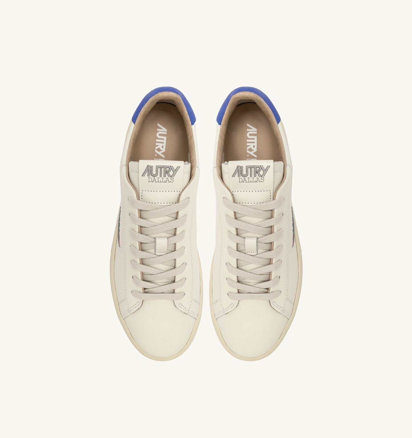 DALLAS LOW IN PELLE COLORE MARSHMALLOW E BLU