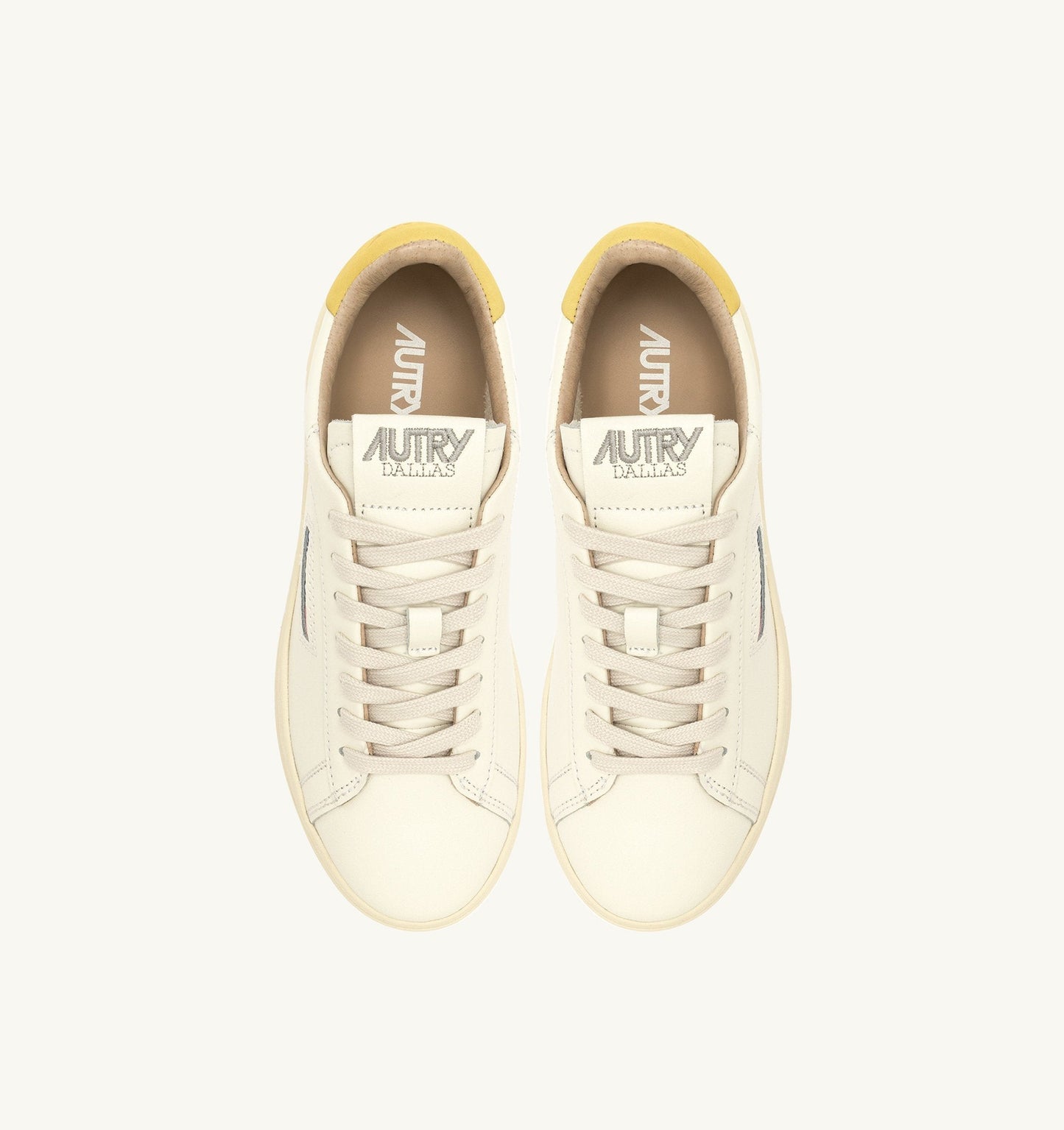 DALLAS LOW IN PELLE COLORE MARSHMALLOW E BUTTERCUP