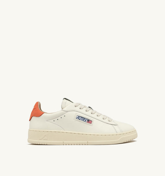 DALLAS LOW IN PELLE COLORE MARSHMALLOW E ORANGEADE