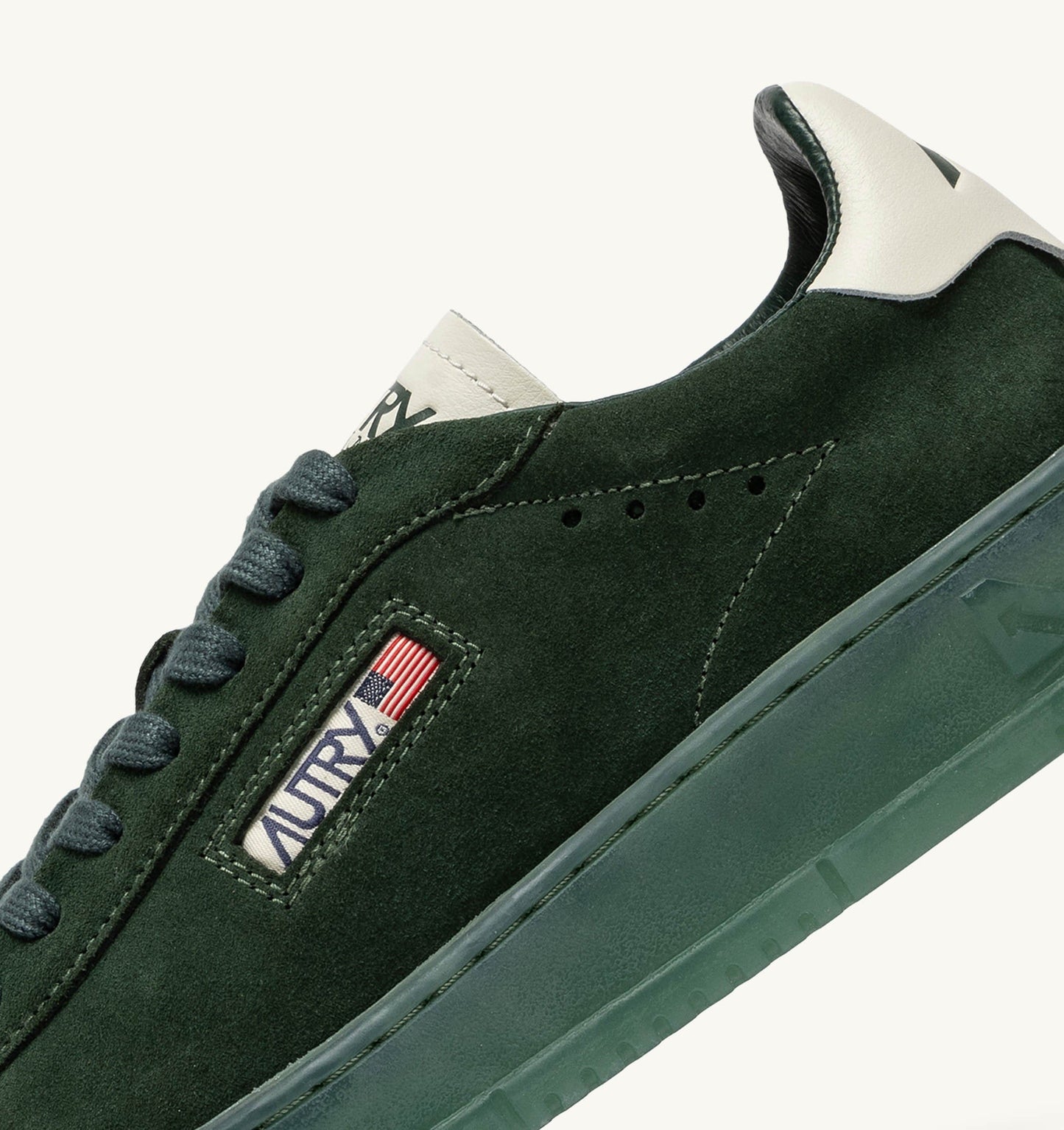 DALLAS LOW IN SUEDE MARSHMALLOW E BOTTLE GREEN