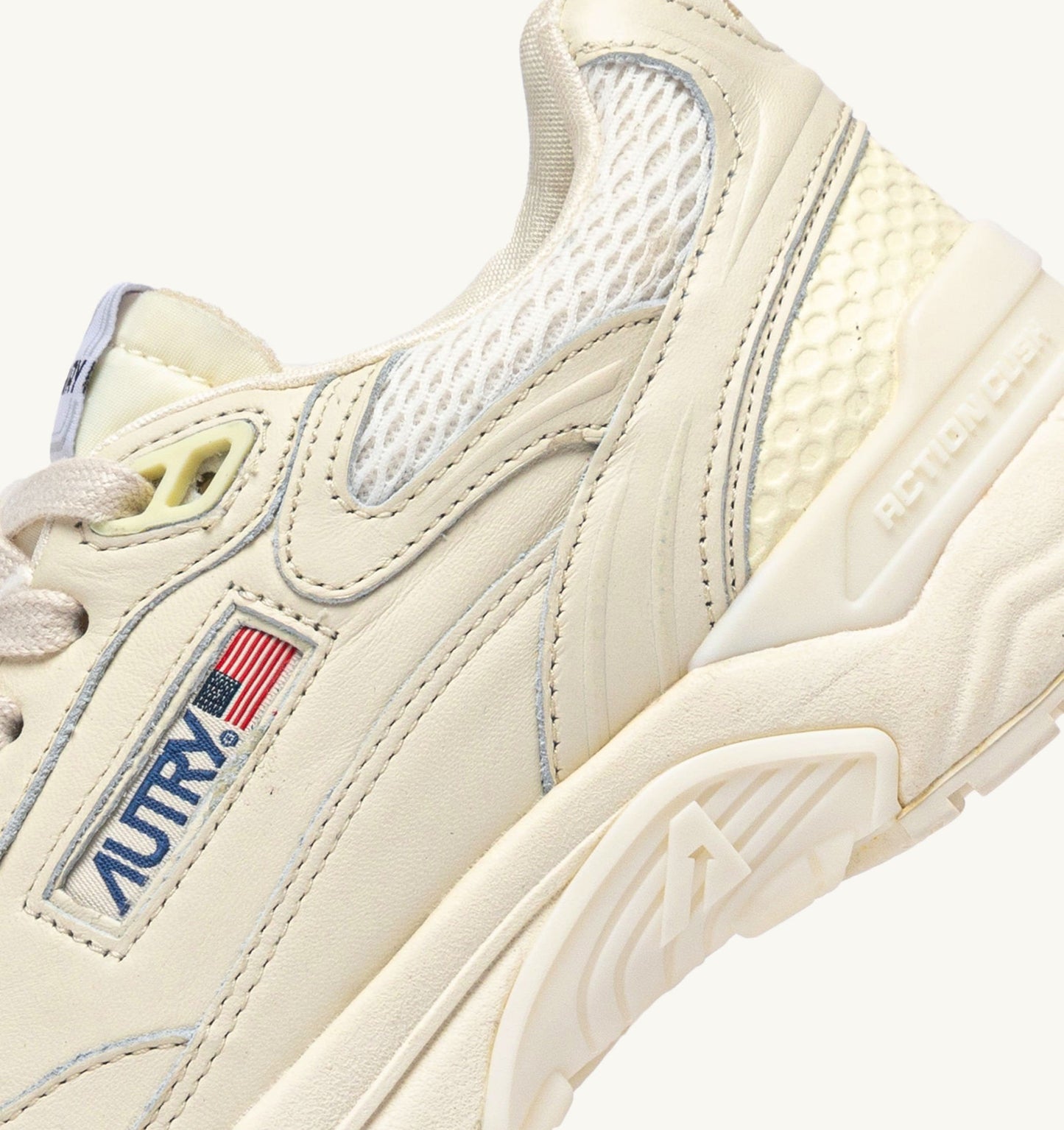 HYPERWAY IN MESH E PELLE WHISPER WHITE