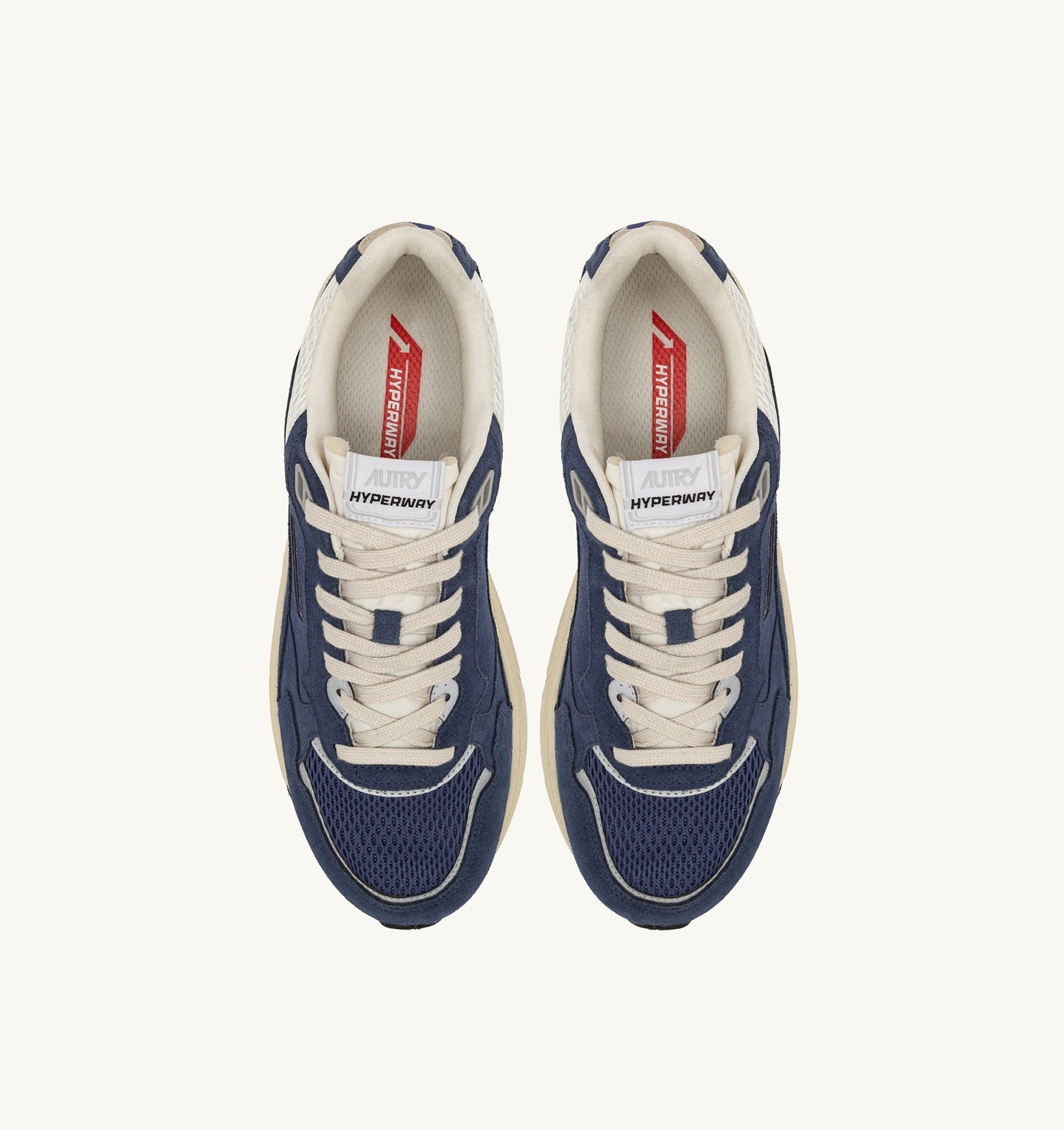HYPERWAY IN MESH E SUEDE ENSIGN E ARGENTO
