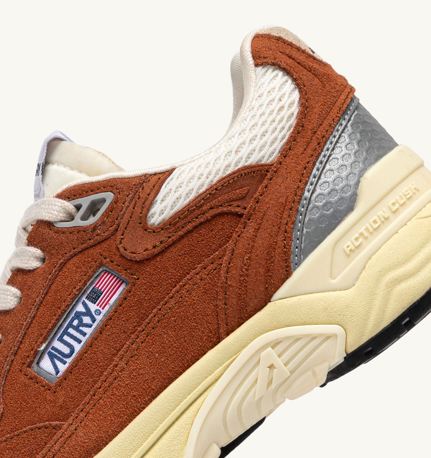 HYPERWAY IN MESH E SUEDE MARRON E ARGENTO