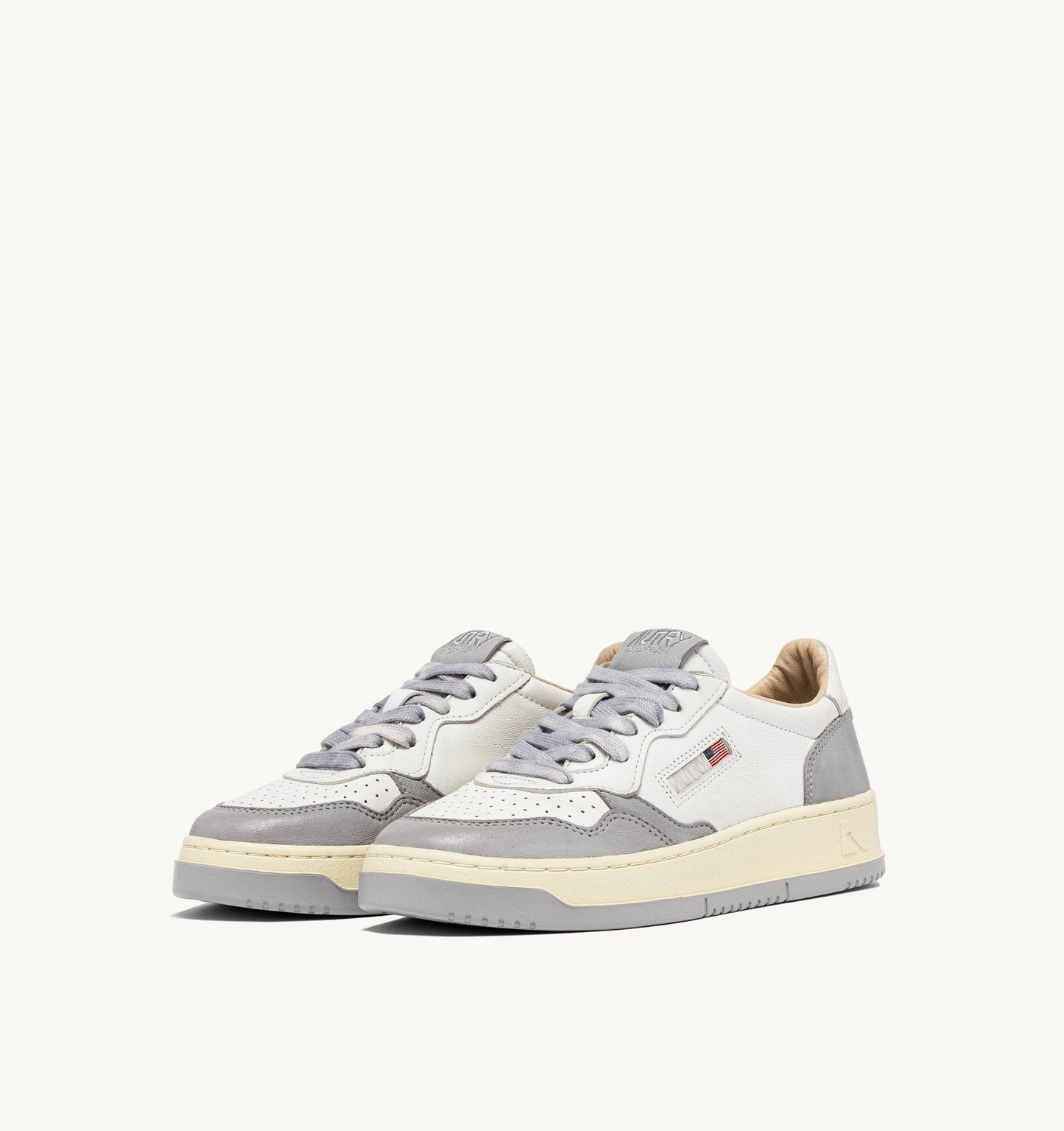 MEDALIST LOW IN PELLE BIANCA E VAPOR