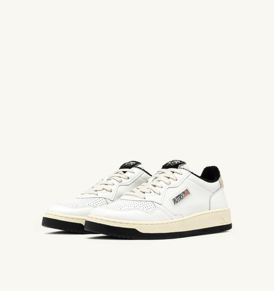 MEDALIST LOW IN PELLE COLORE BIANCO E NERO