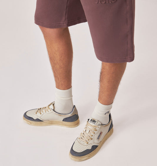 MEDALIST LOW SUPER VINTAGE IN PELLE E SUEDE SPACE BLUE E SILVER