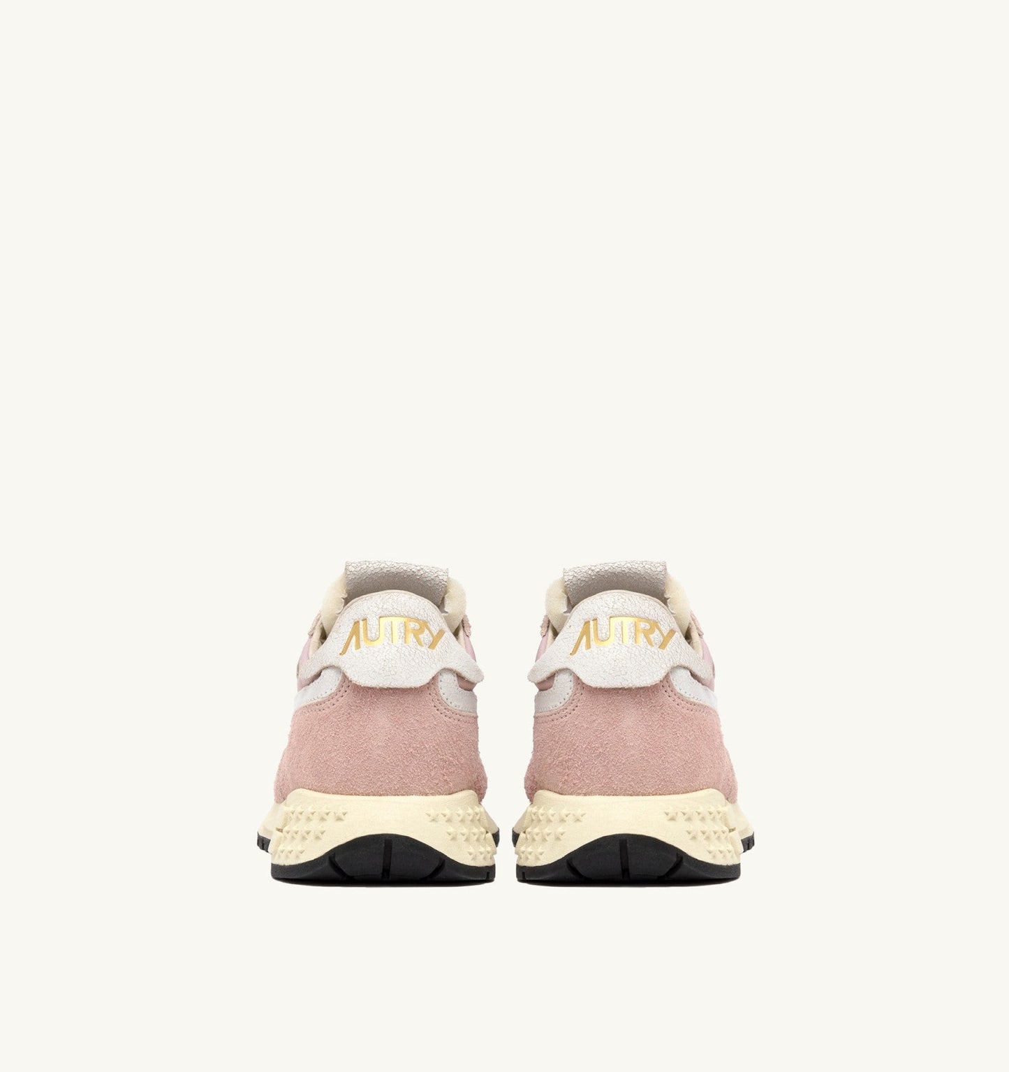 REELWIND LOW IN NYLON E SUEDE COLORE BIANCO E POWDER PINK