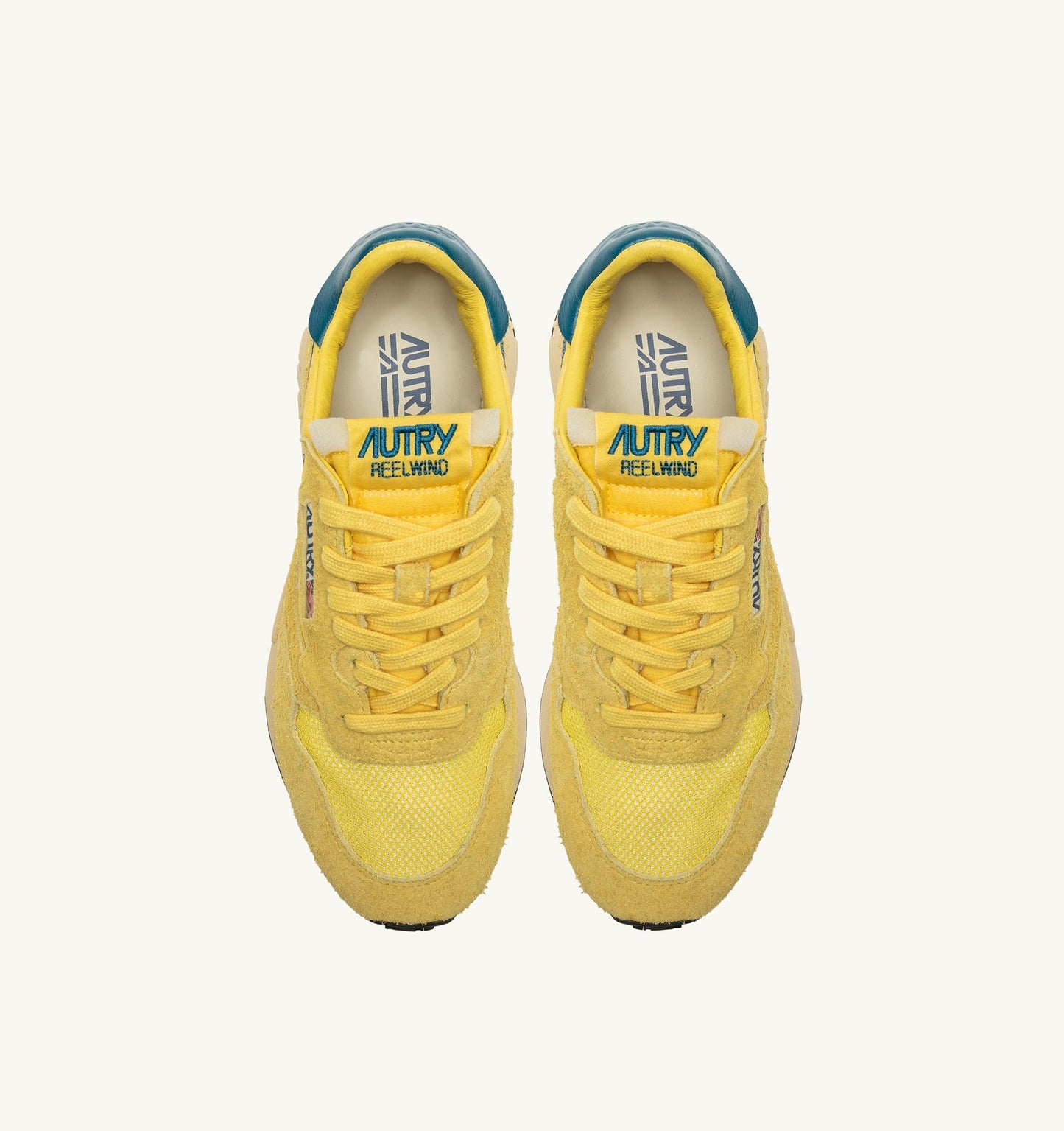REELWIND LOW IN NYLON E SUEDE GIALLO E CORSAIR