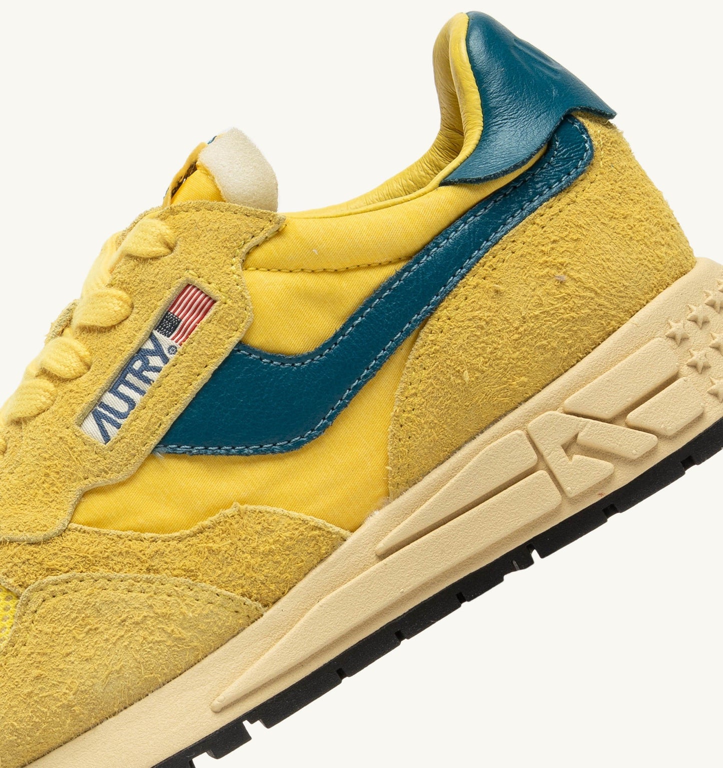REELWIND LOW IN NYLON E SUEDE GIALLO E CORSAIR