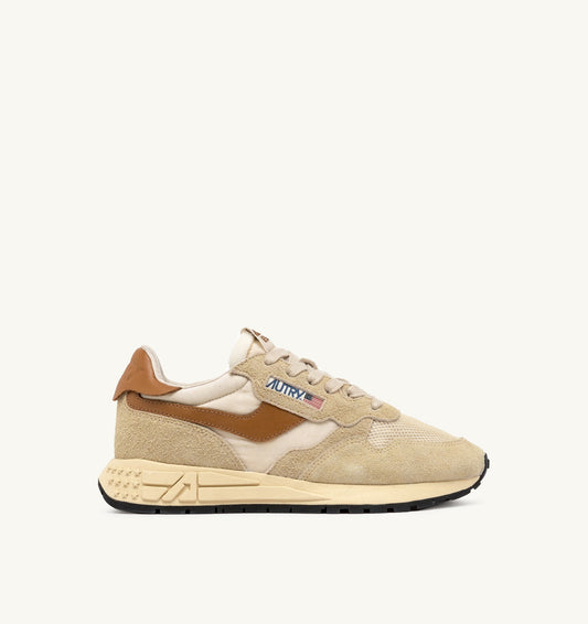 REELWIND LOW IN SUEDE E NYLON ECRU E CATHAY SPICE