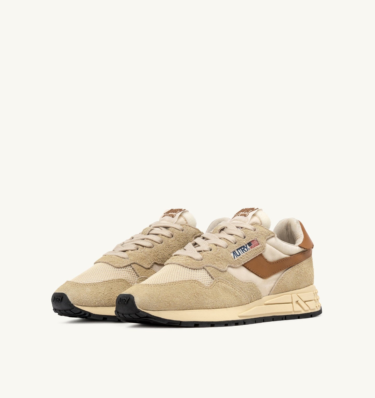 REELWIND LOW IN SUEDE E NYLON ECRU E CATHAY SPICE