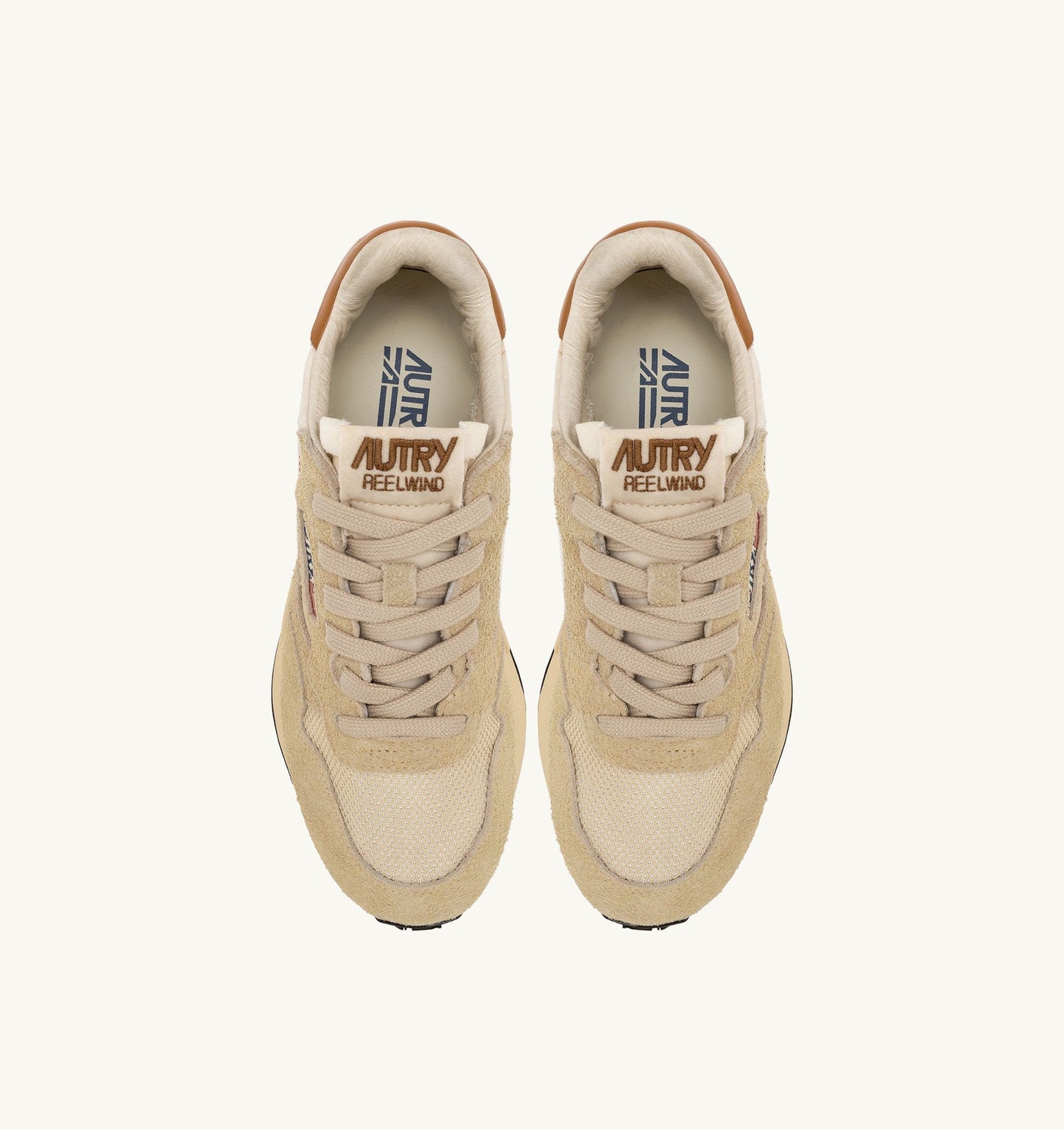 REELWIND LOW IN SUEDE E NYLON ECRU E CATHAY SPICE