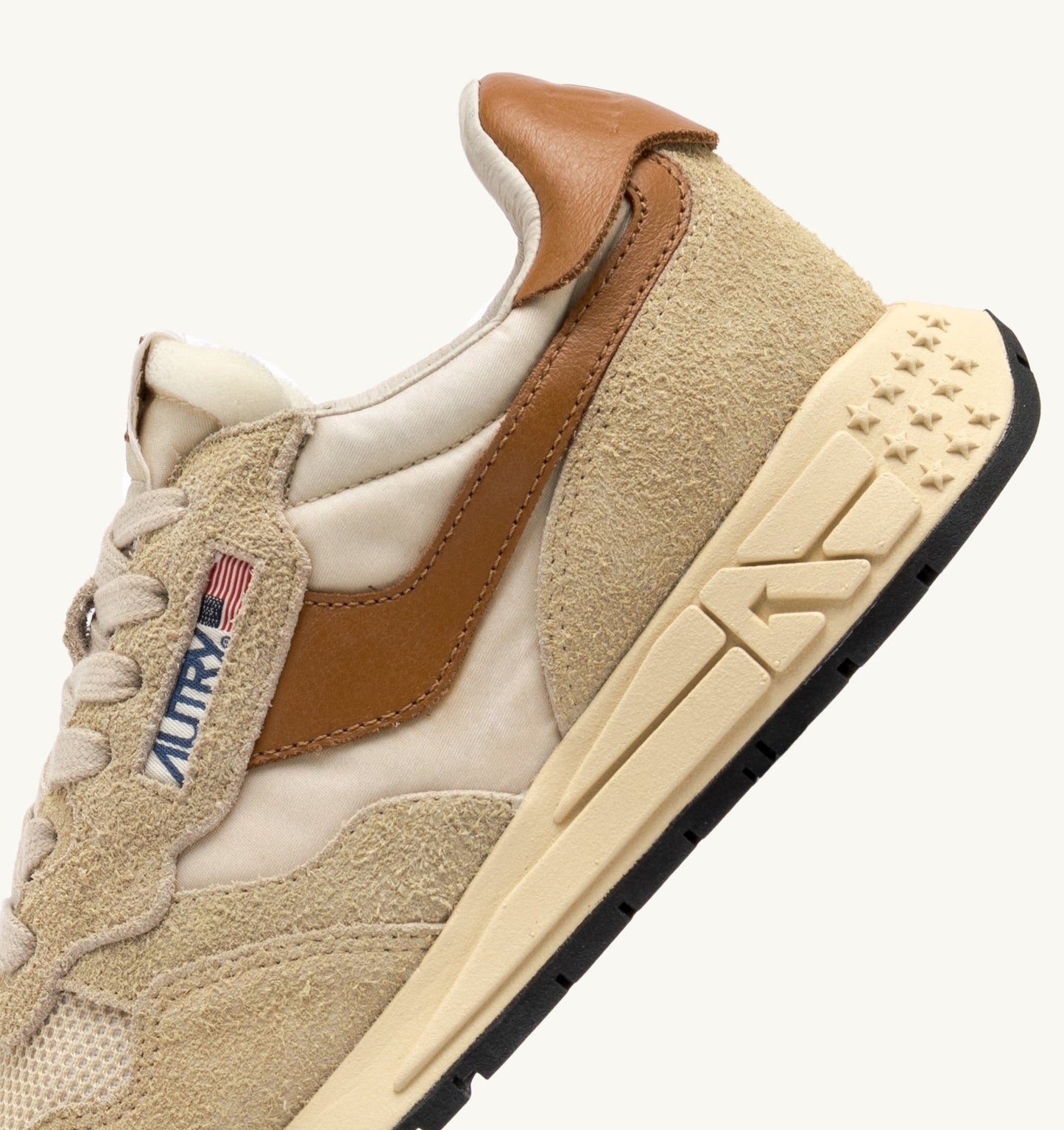 REELWIND LOW IN SUEDE E NYLON ECRU E CATHAY SPICE