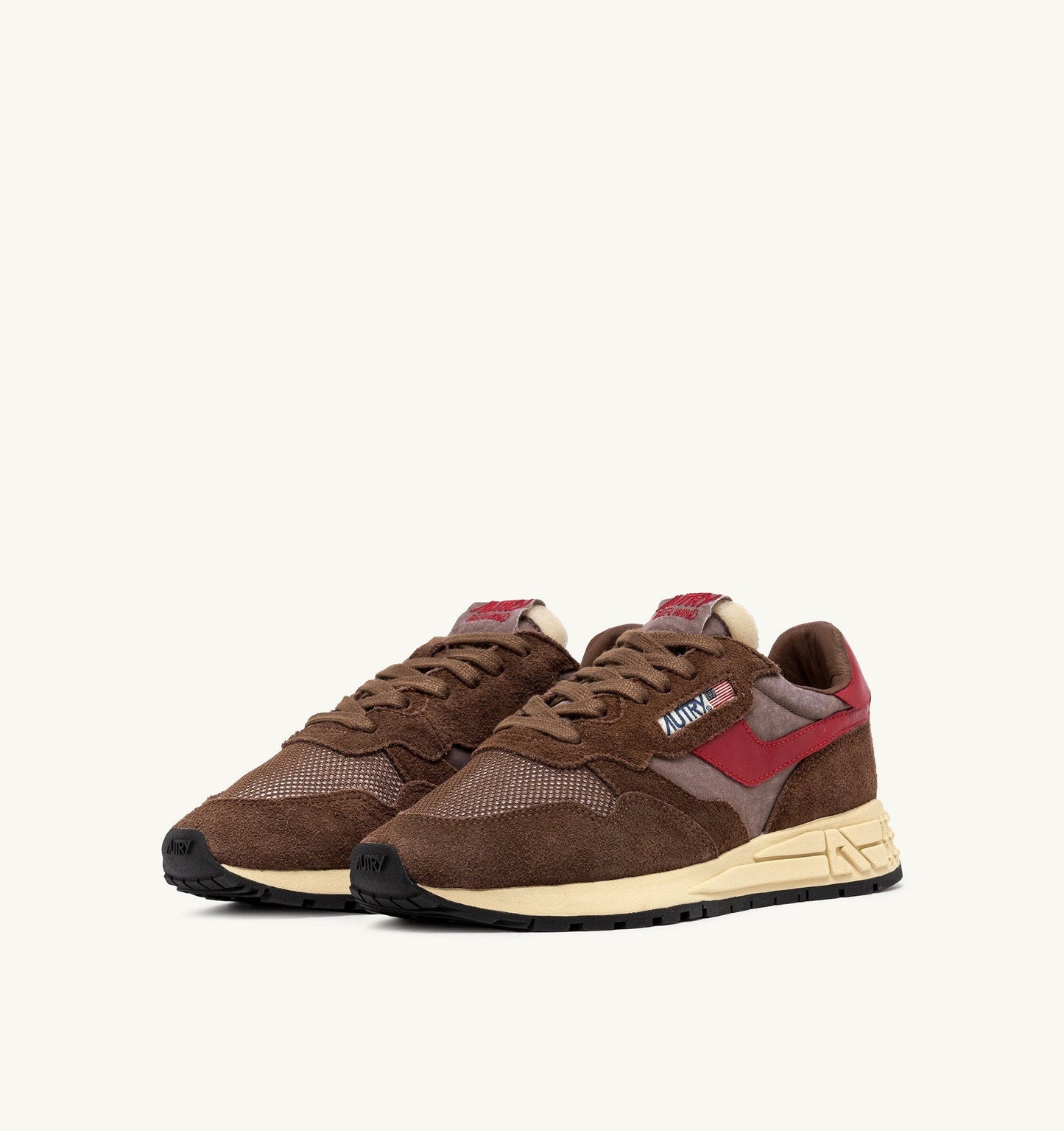 REELWIND LOW IN SUEDE E NYLON PATRIDGE E ROSSO