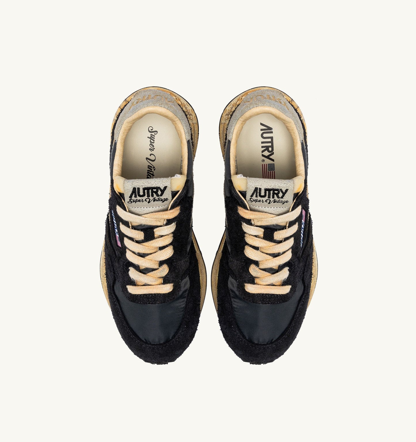 REELWIND SUPER VINTAGE IN NYLON E SUEDE NERO