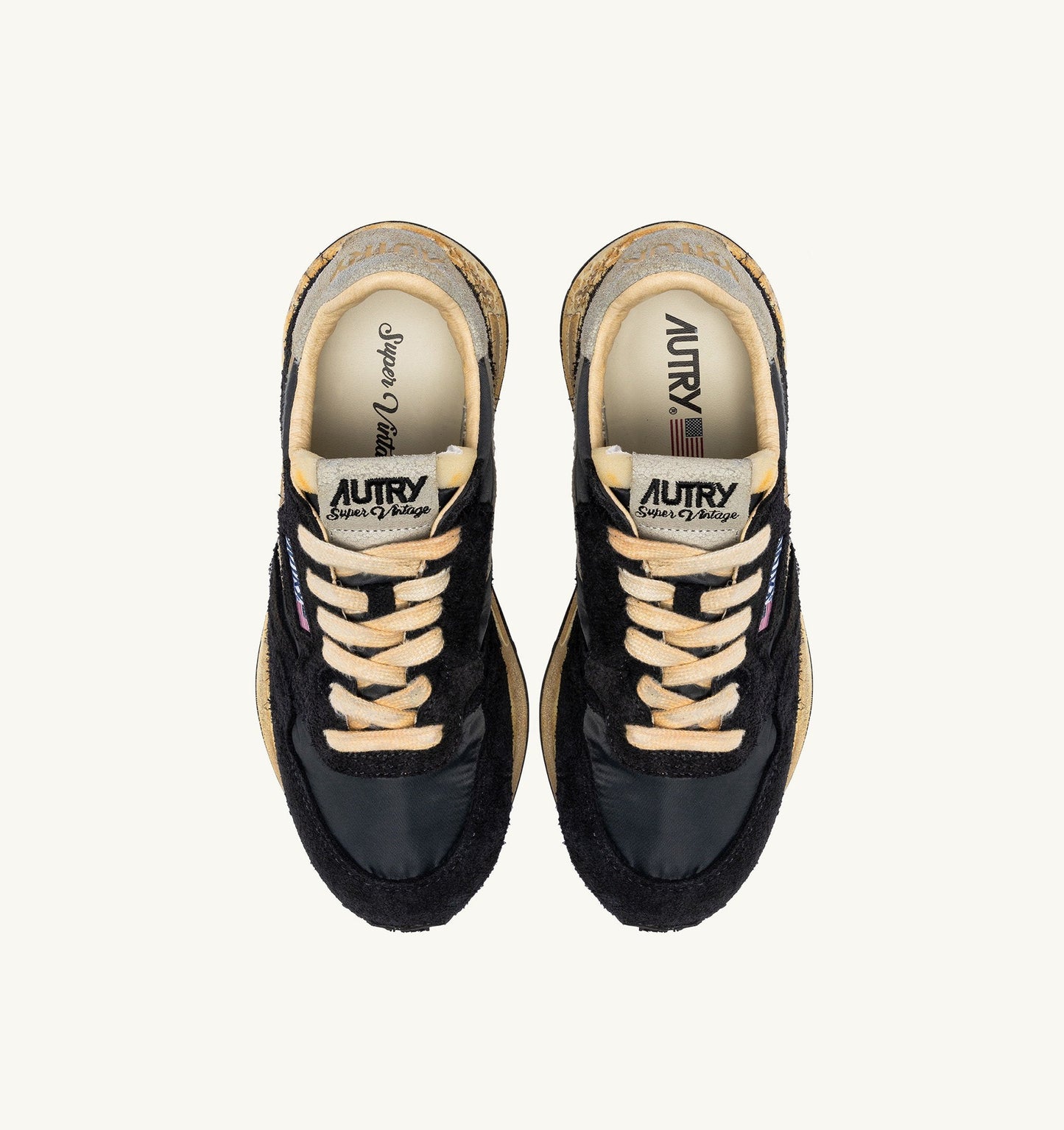 REELWIND SUPER VINTAGE IN NYLON E SUEDE NERO