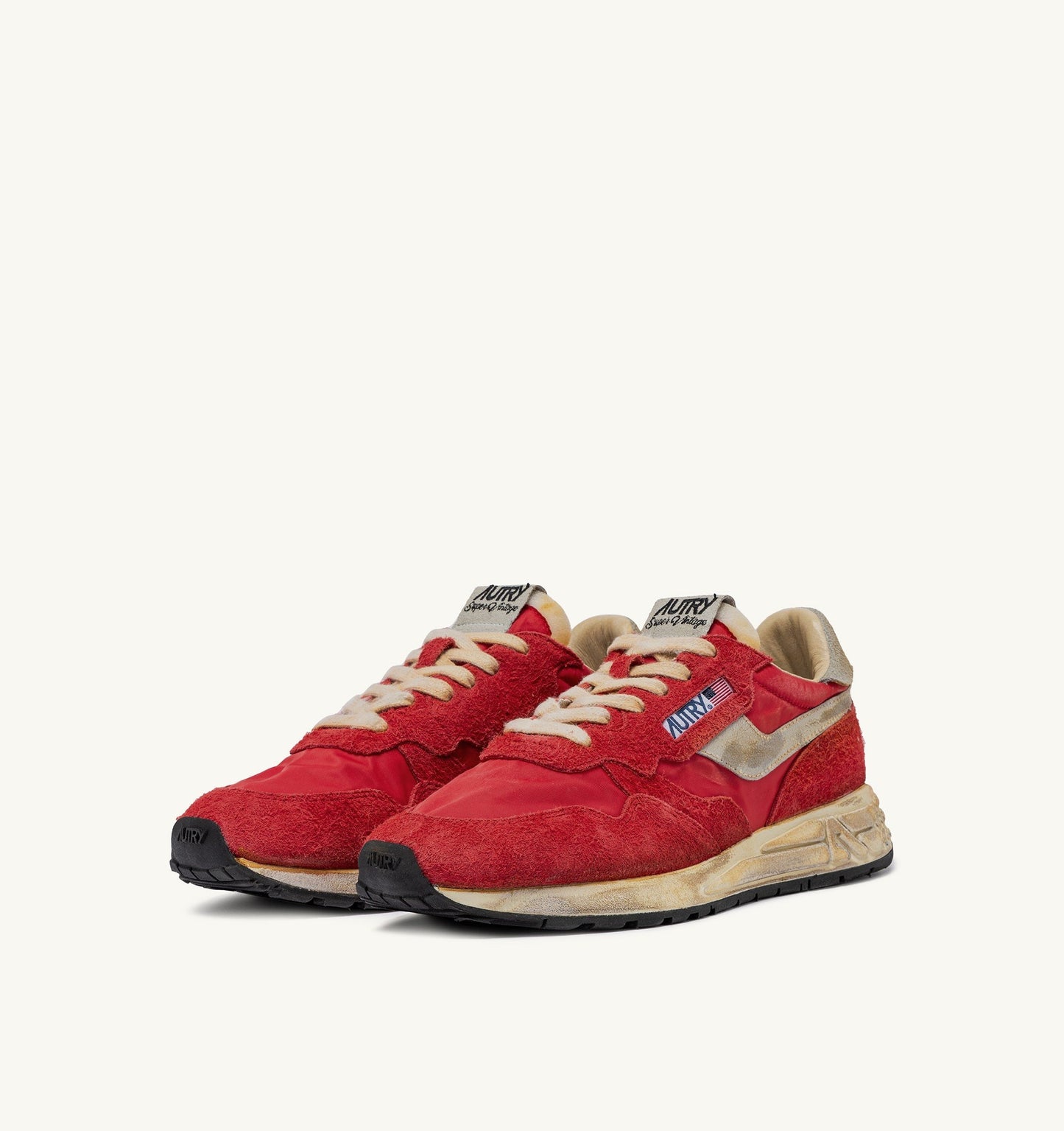 REELWIND SUPER VINTAGE IN NYLON E SUEDE ROSSO