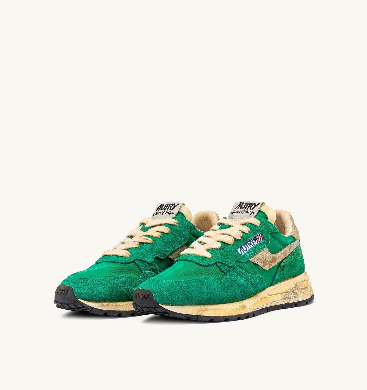 REELWIND SUPER VINTAGE IN NYLON E SUEDE VERDE