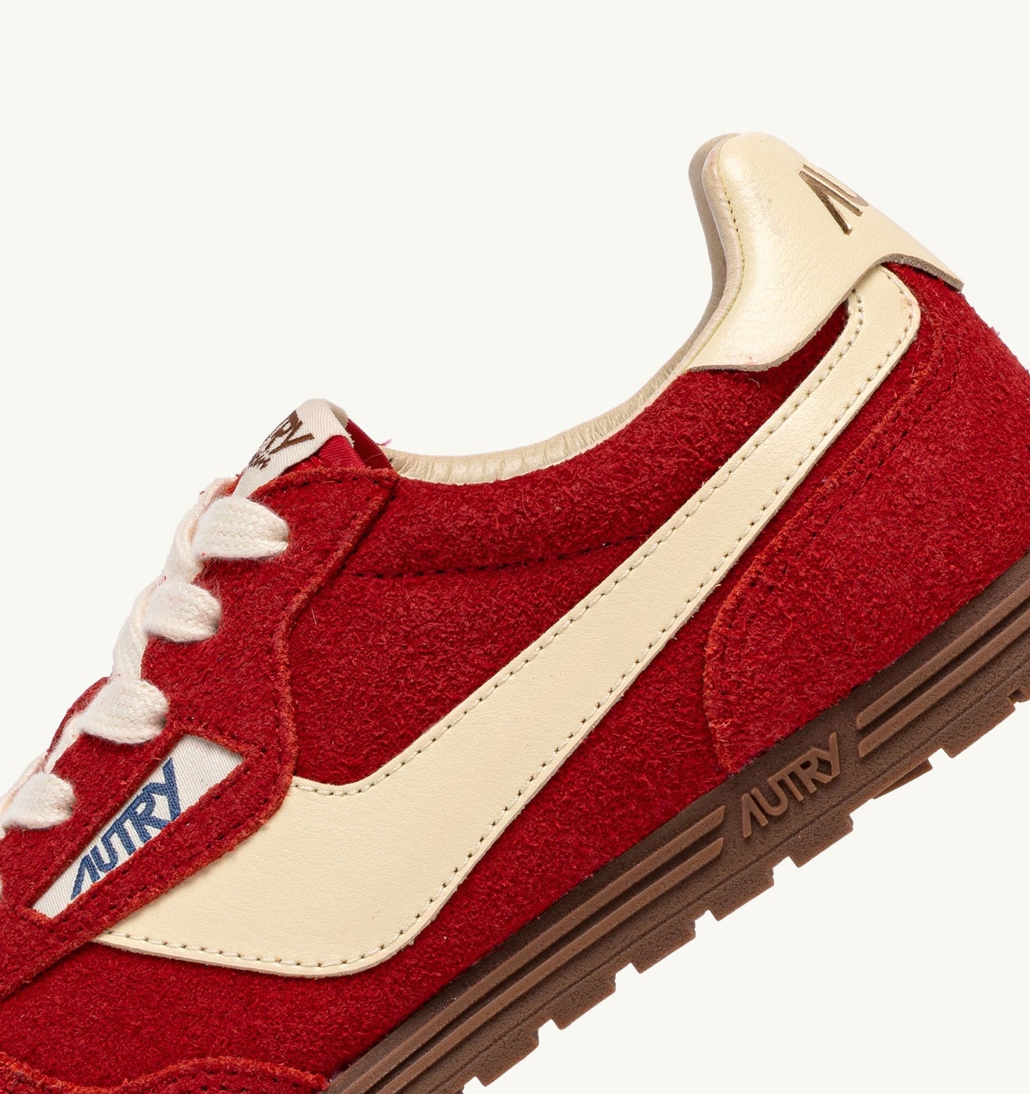 WINDSPIN IN SUEDE E PELLE RUBINO E RUTABAGA