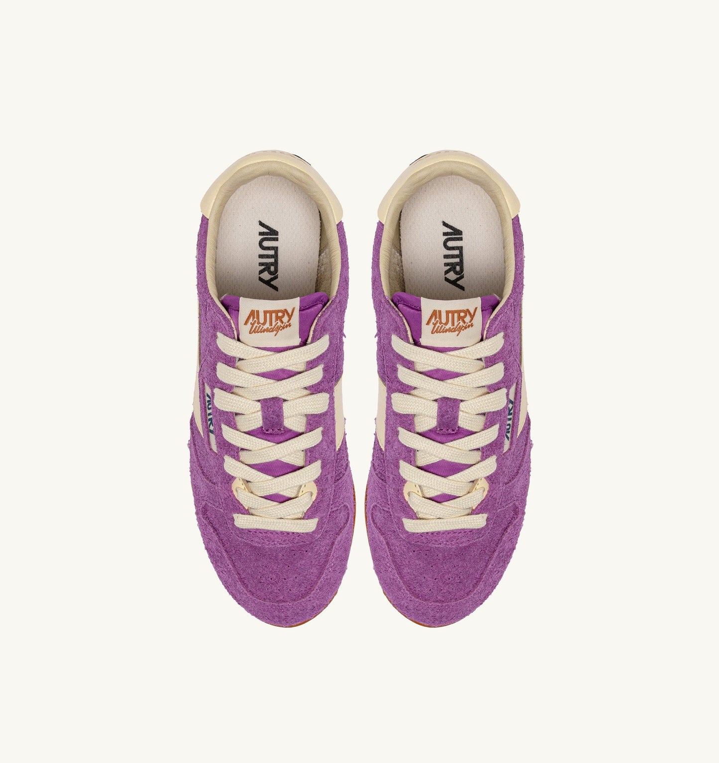 WINDSPIN IN SUEDE E PELLE VIOLA E RUTABAGA
